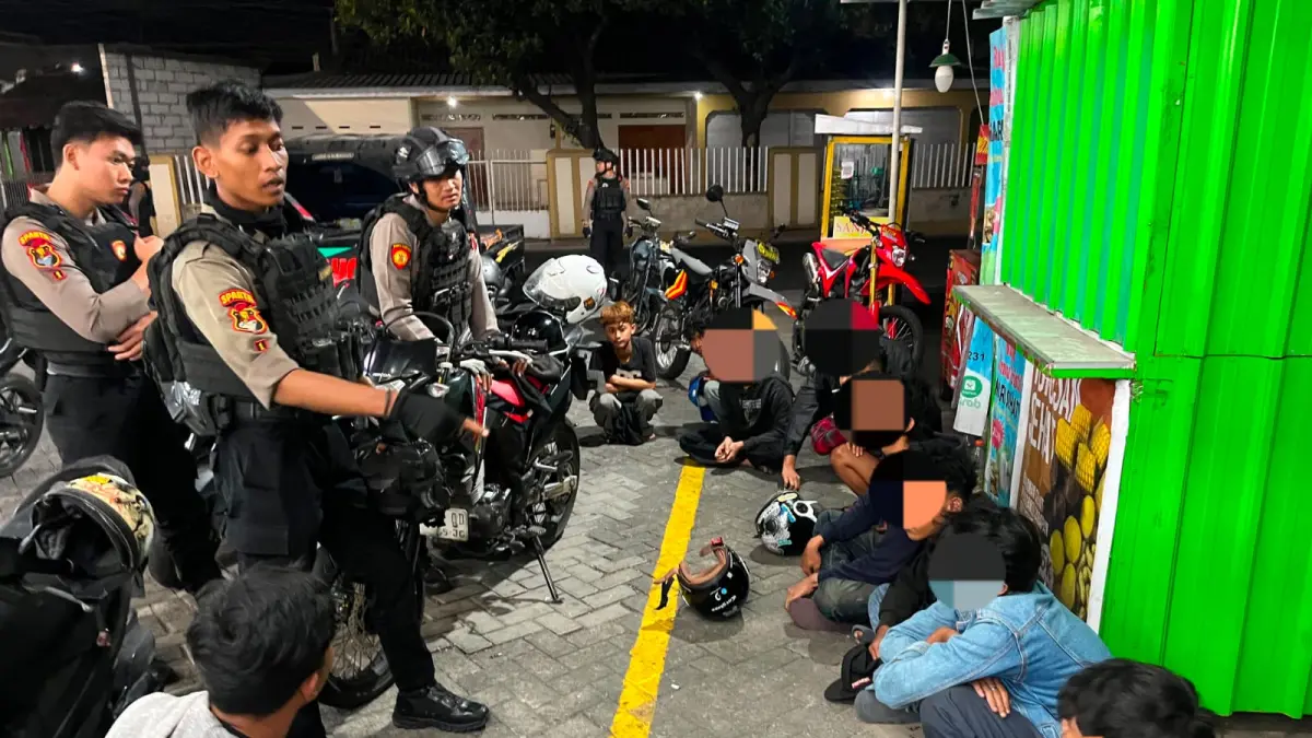 Belasan remaja akan tawuran diamankan Tim Sparta Polresta Solo. (Humas Poresta Solo)