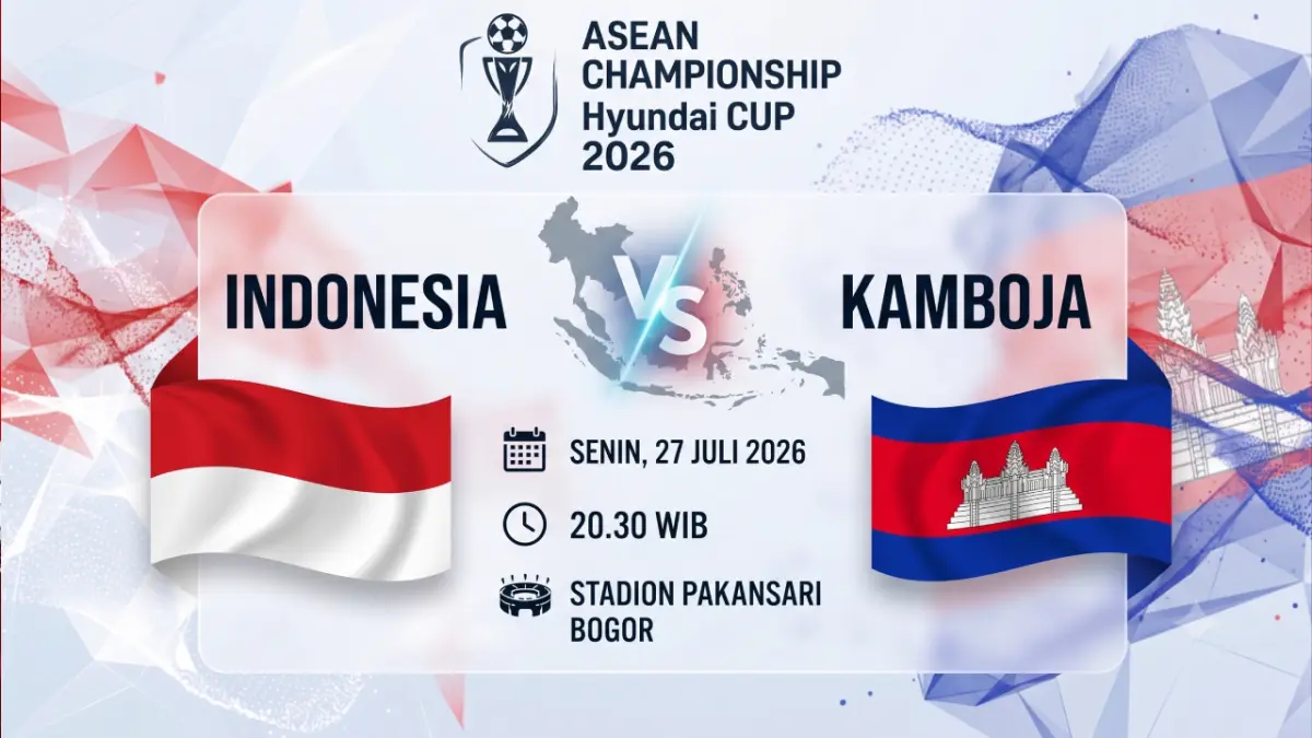 Indonesia vs Kamboja di Piala AFF 2026.