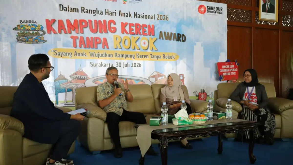 Edukasi terkait kampung bebas asap rokok terus diserukan pemkot. (Humas Pemkot Solo)