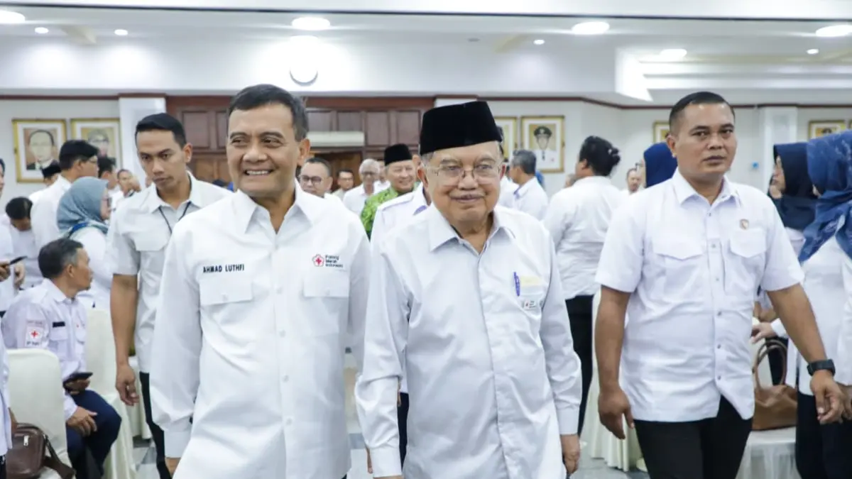 Ketua Umum PMI Jusuf Kalla hadiri pelantikan kepengurusan PMI Provinsi Jawa Tengah masa bakti 2026–2031, Jumat (31/7/2026).&nbsp;Dalam kegiatan tersebut Gubernur Ahmad Luthfi didaulat sebagai Pelindung PMI Jawa Tengah. (PEMPROV JATENG)