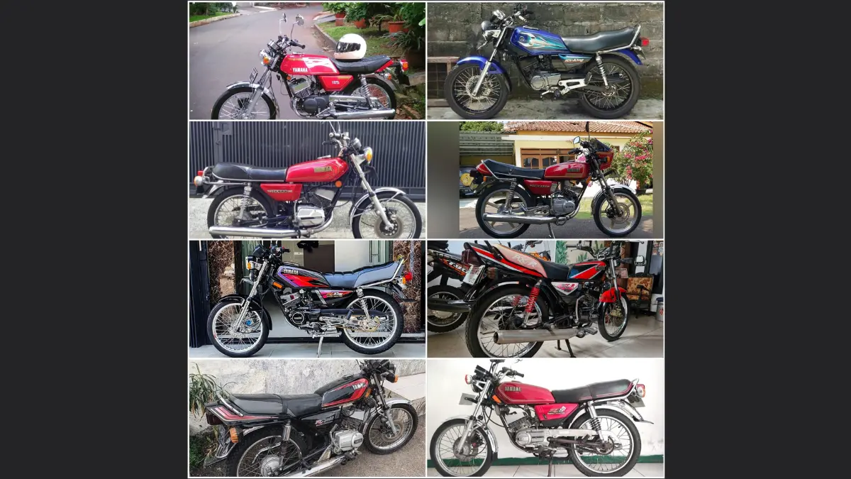 Motor RX King Series dari masa ke masa. (ISTIMEWA)