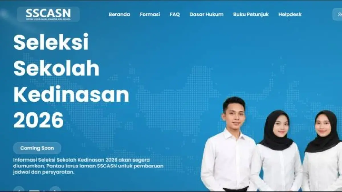 Sekolah Kedinasan 2026 Segera Dibuka, Catat 9 Instansi yang Buka Penerimaan dan Syarat Lengkapnya (sscasn.bkn.go.id)