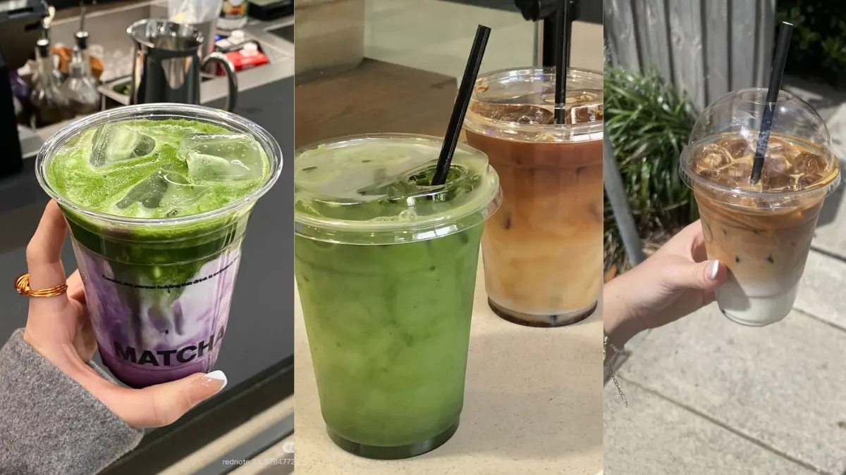 Tren minuman seperti boba hingga matcha cepat berganti karena faktor estetika visual media sosial, efek novelty, serta dorongan FOMO. 