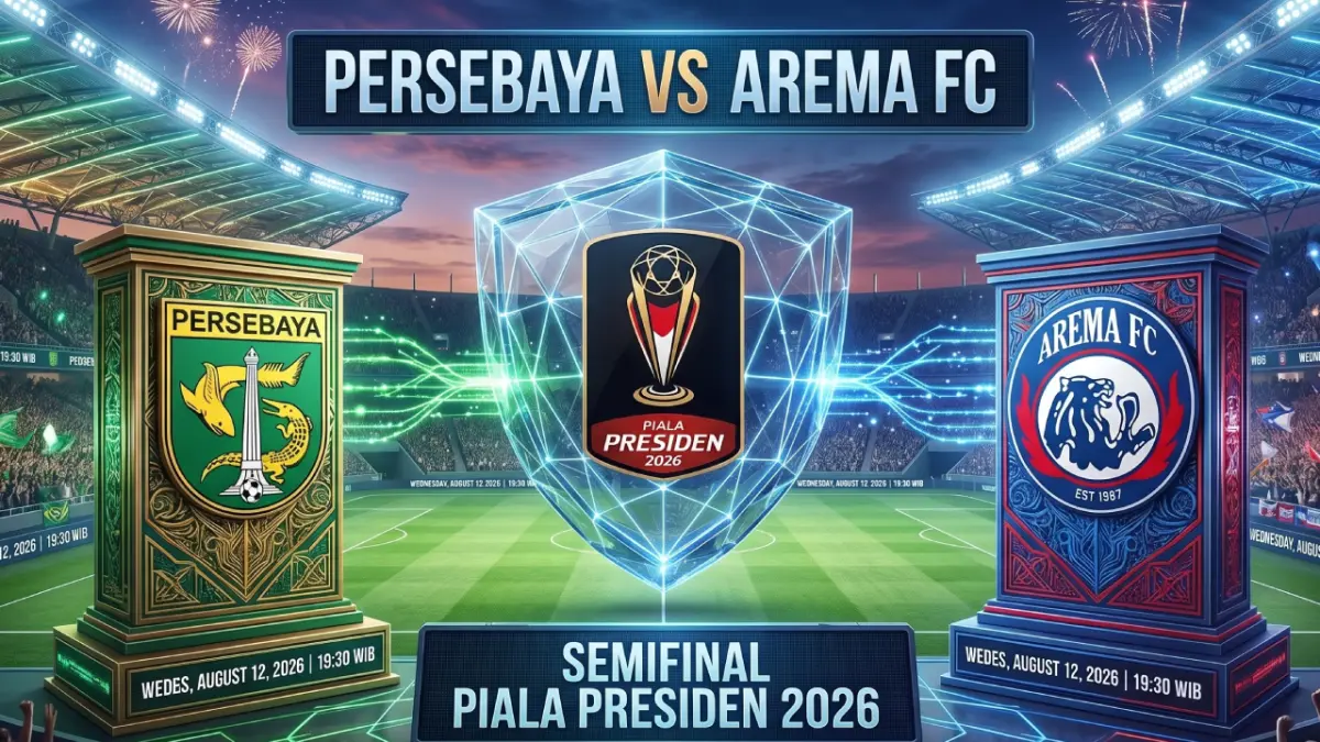 Laga Persebaya Surabaya vs Arema FC semifinal Piala Presiden 2026.