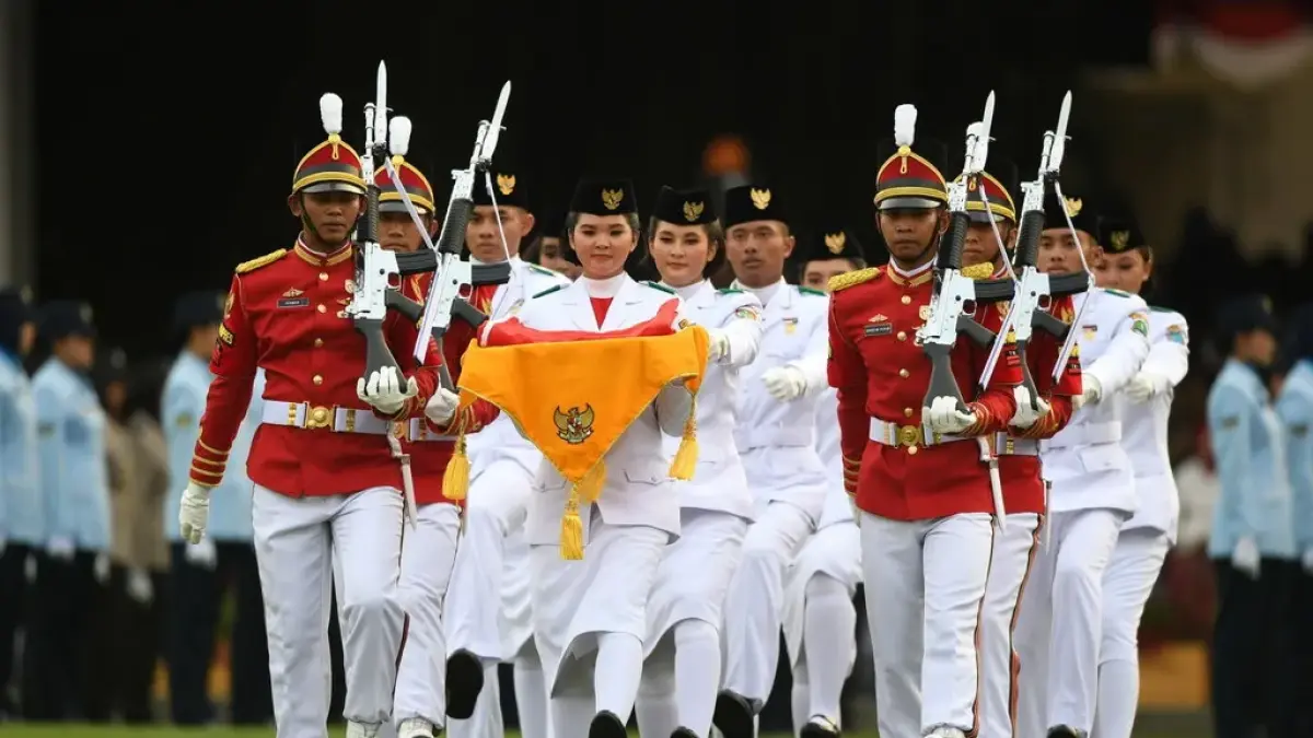 Sudah Dibuka Hari Ini! Pendaftaran Upacara HUT RI ke-81 2026 di Istana Negara, Langsung Cek Link pandang.istanapresiden.go.id(ANTARA FOTO/Hafidz Mubarak A/hp.)