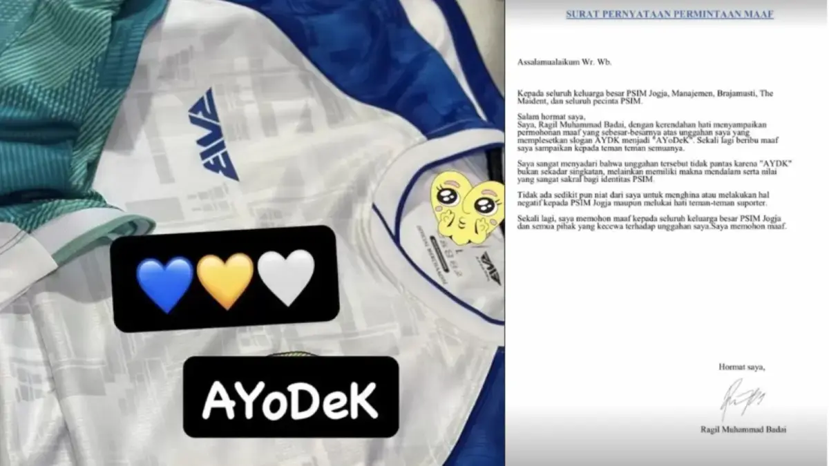 BLUNDER: Permintaan maaf owner Apparel RMB yang plesetkan AYDK dengan AYoDeK di akun Instagram @ragilmbadai. (Foto: Tangkapan layar Instagram ragilmbadai)
‎