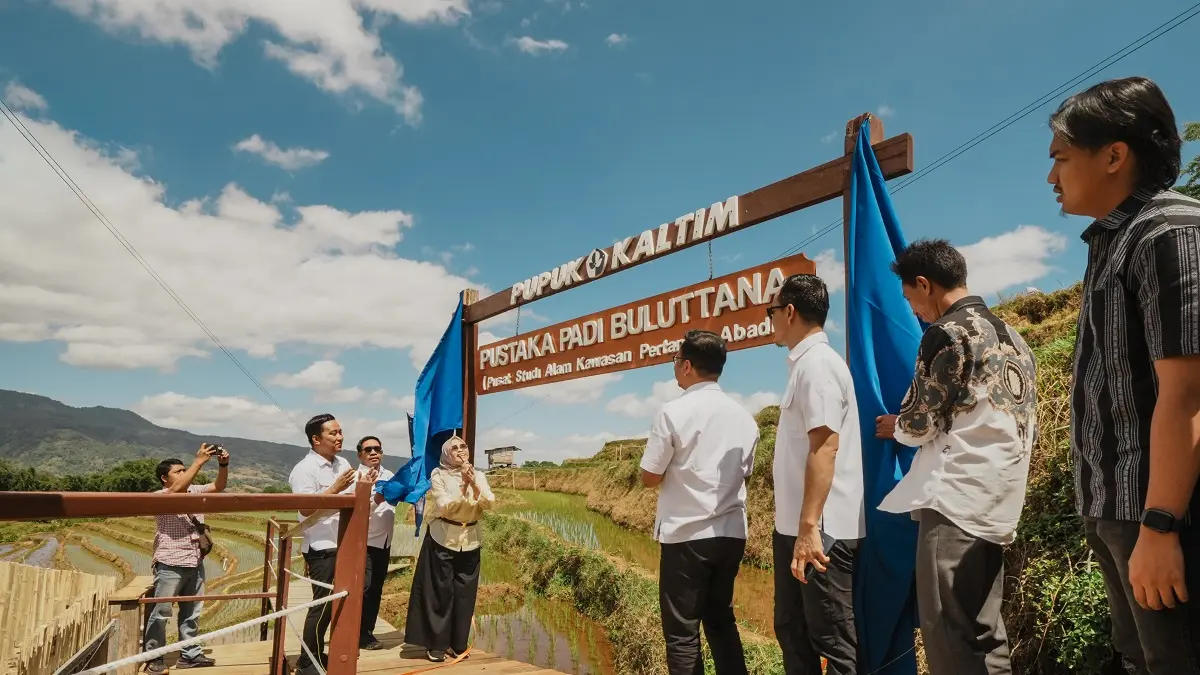 Integrasikan Pertanian dan Agrowisata, Pupuk Kaltim Resmikan Kampung Sawah Abadi di Bulutana Sulsel