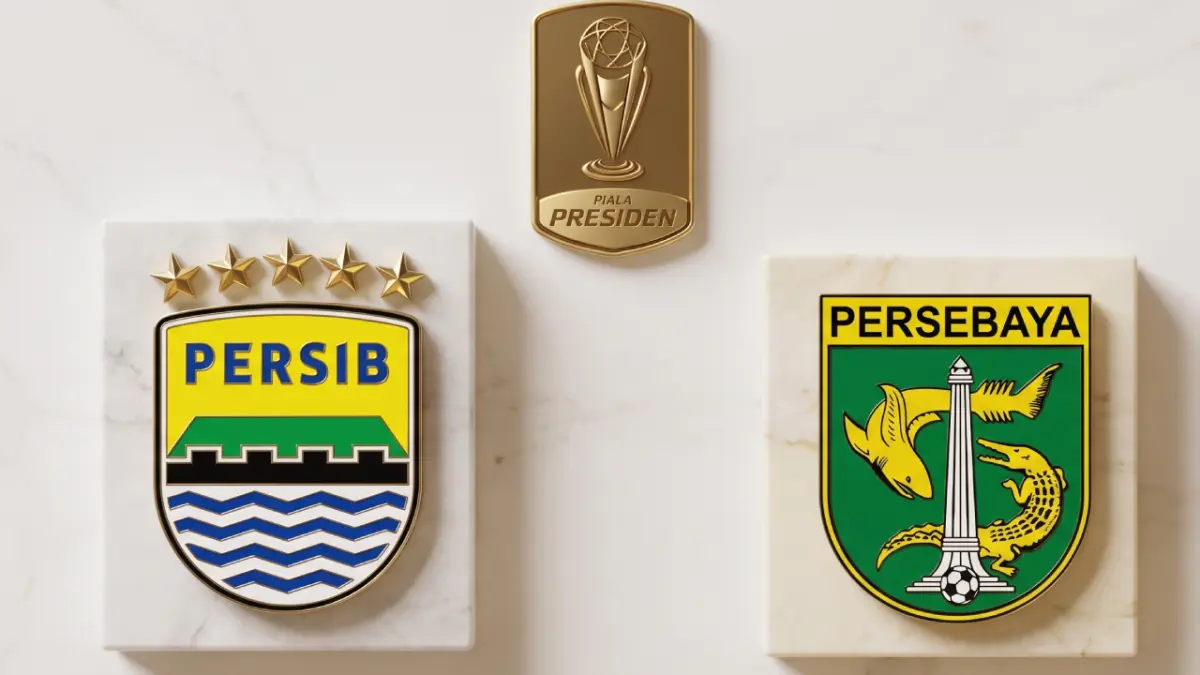 Laga Persib Bandung vs Persebaya Surabaya pada final Piala Presiden 2026.