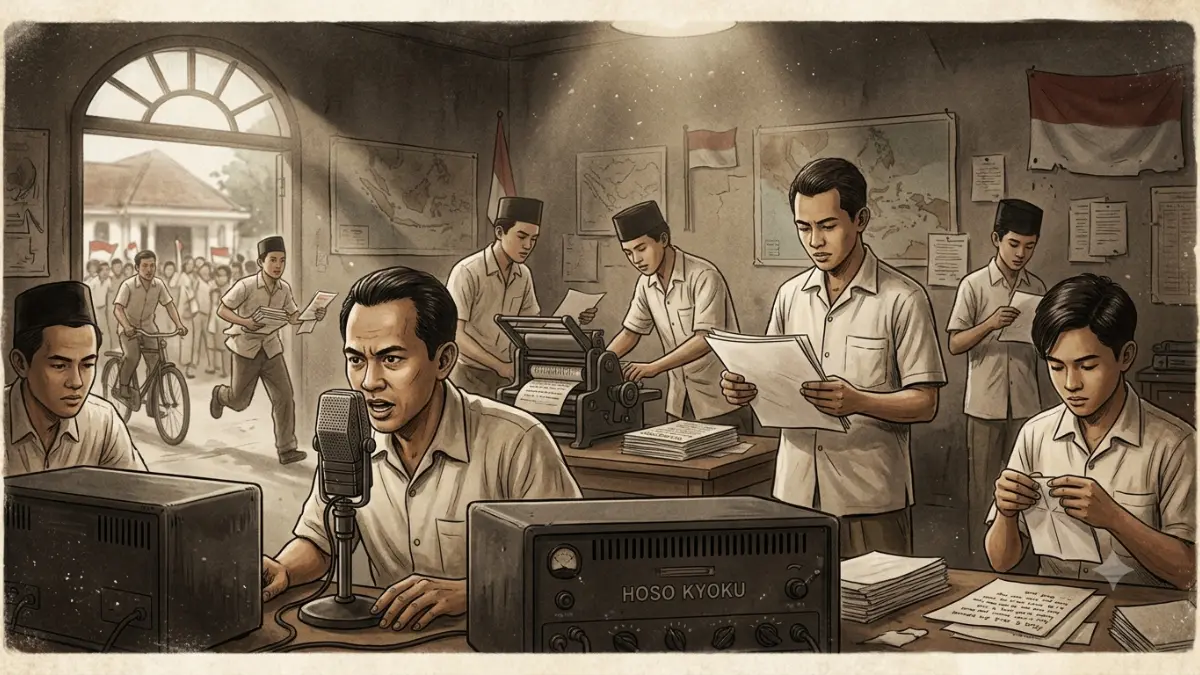 Banyak Tokoh yang Berperan dalam Menyampaikan Kabar Indonesia Merdeka. (AI Generated)