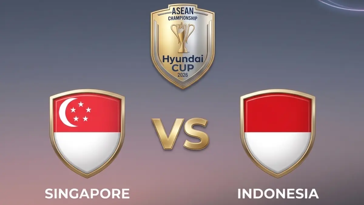 Laga sengit Indonesia vs Singapura Piala AFF 2026 akan digelar Jumat (7/8/2026) malam.