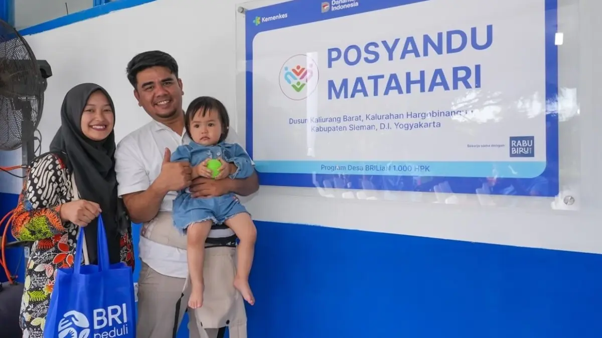 Perkuat Layanan Ibu dan Anak, BRI Peduli Resmikan Posyandu Matahari di Desa Brilian Hargobinangun Sleman, DIY. (DOK.BRI)