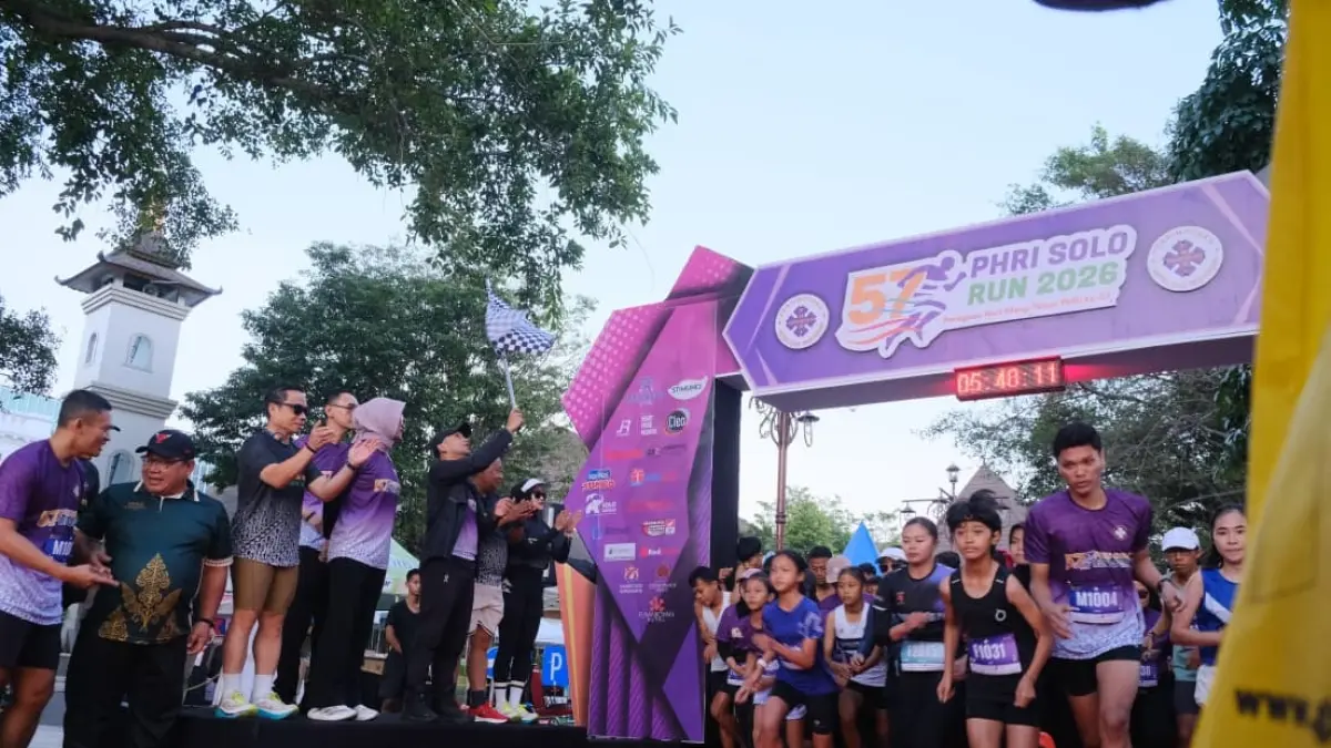 MERIAH: HUT ke-57, PHRI Run 2026 gaet 1.000 pelari. (ALFIDA NURCHOLISAH/RADAR SOLO)