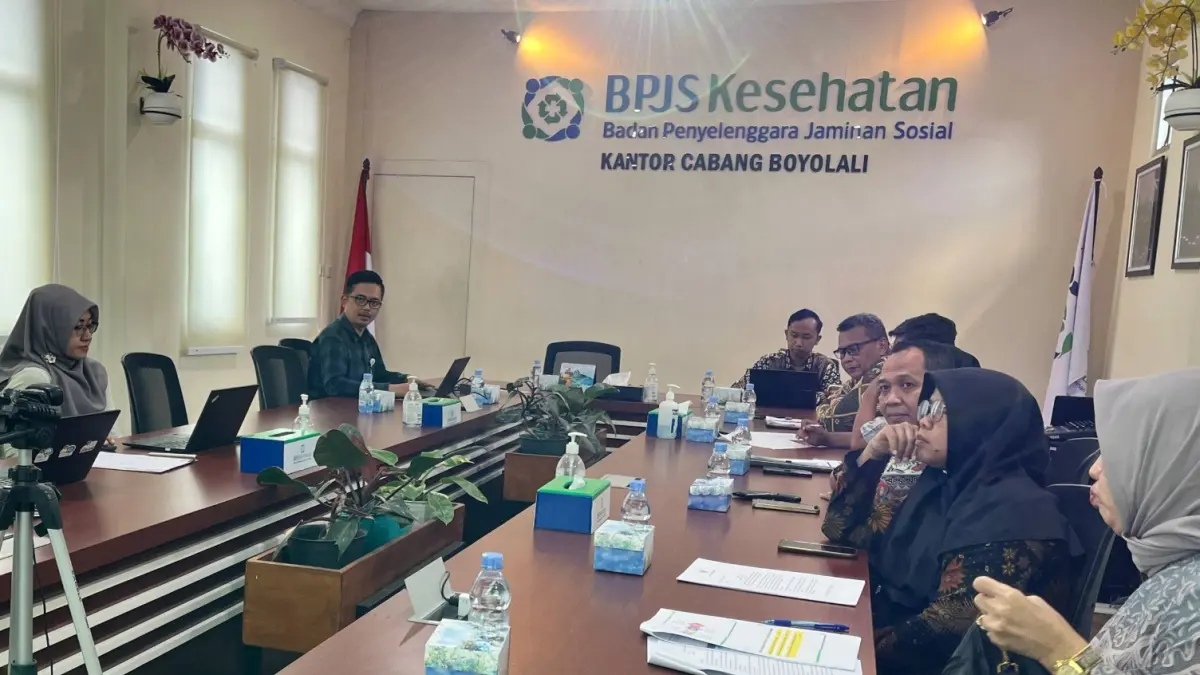 Forum komunikasi antara Pemkab Boyolali dengan BPJS Kesehatan Cabang Boyolali terkait pendaftaran JKN bagi anggota keluarga PNS tambahan di Kabupaten Boyolali (Dokumentasi BPJS Kesehatan)