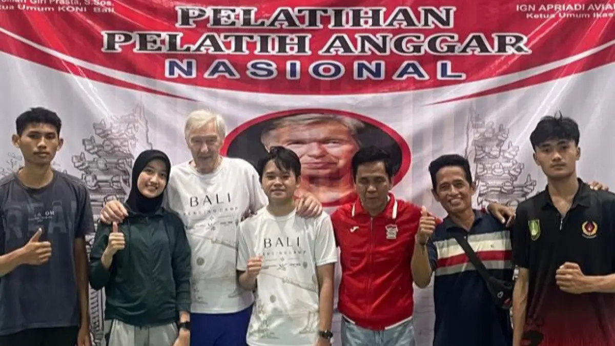 Daniel Levavasseur, pelatih anggar asal Prancis hadir mengikuti International Training Camp di Canggu, Kabupaten Badung, Bali, pada 1-8 Agustus 2026. (Istimewa)