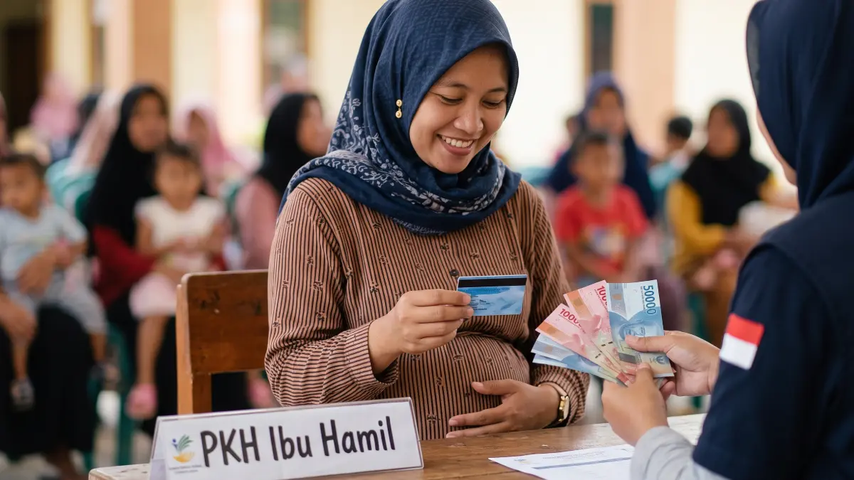 Ilustrasi PKH untuk ibu hamil.