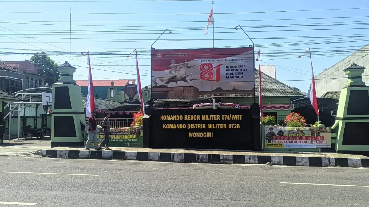Makodim 0728/Wonogiri baru-baru ini. (IWAN ADI/RADAR SOLO)