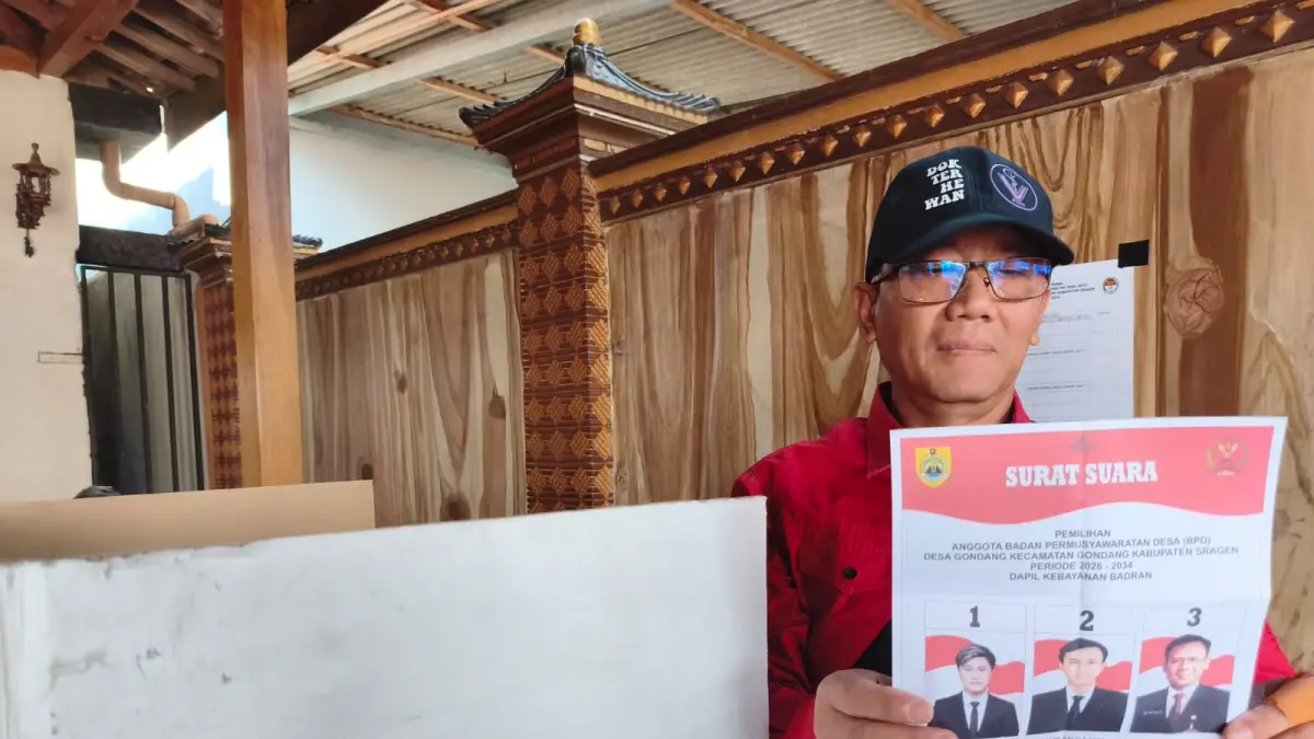 Pemilihan BPD Desa Gondang, Kecamatan Gondang, Sragen, Selasa (11/8/2026). (Ahmad Khairudin/Radar Solo)