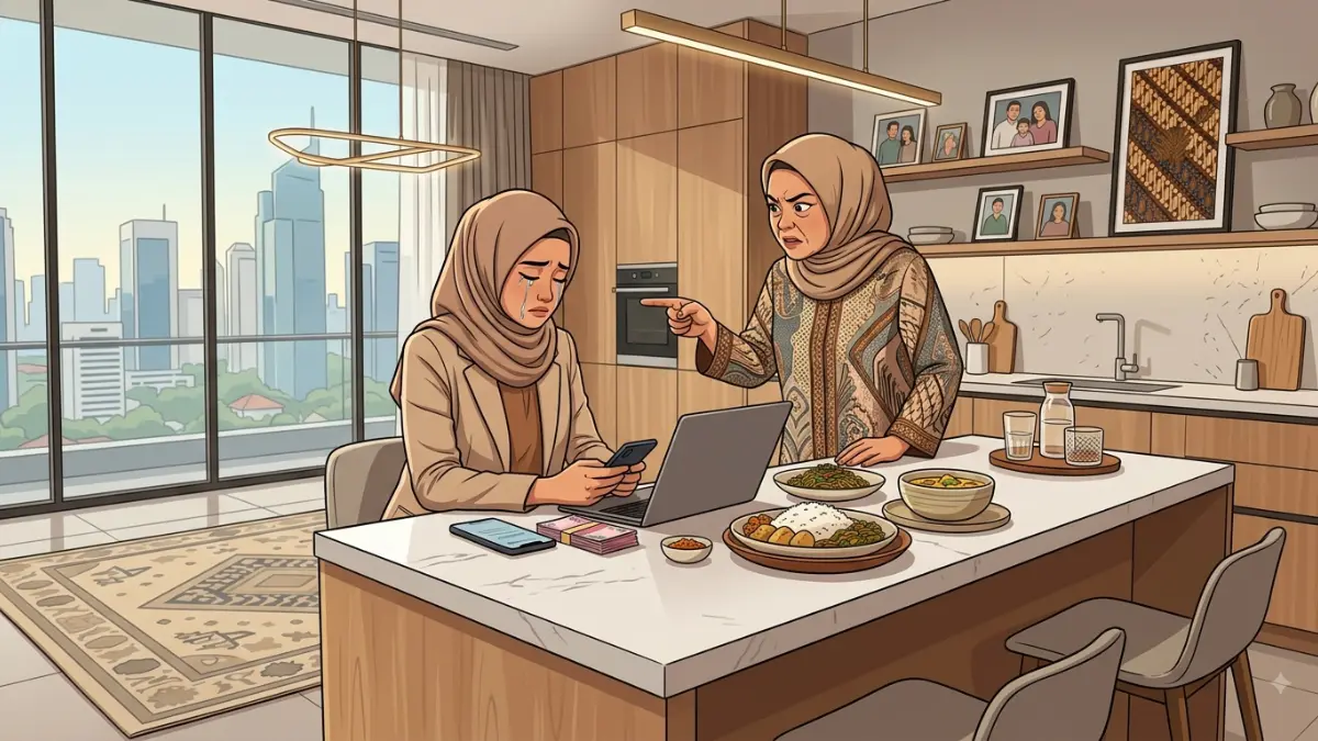 Guilt tripping merupakan perilaku ketika seseorang berusaha membuat orang lain merasa bersalah agar mengikuti keinginan atau tuntutannya.  (AI Generated)