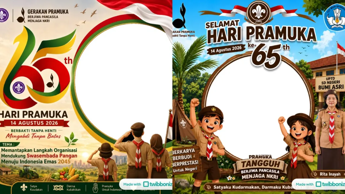 Link Twibbon Hari Pramuka 2026 Gratis, Terbaru untuk Media Sosial