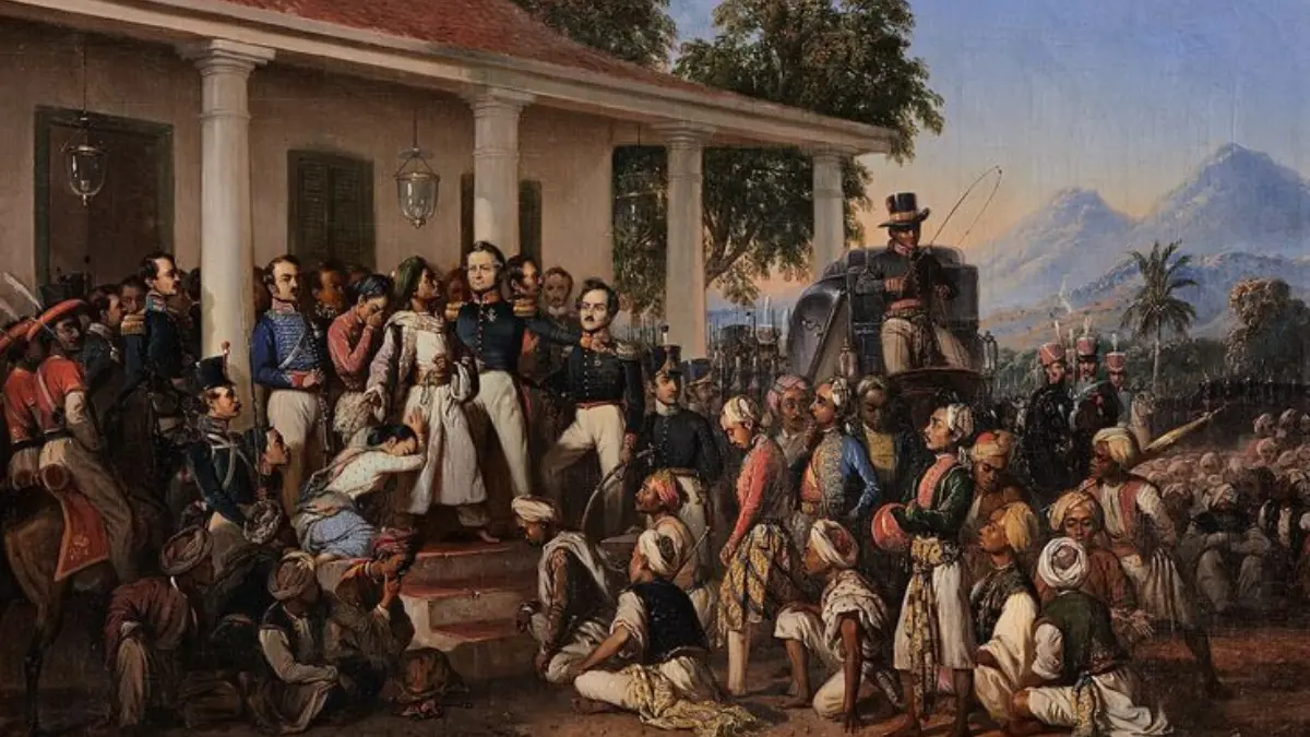 Penangkapan Pangeran Diponegoro. 