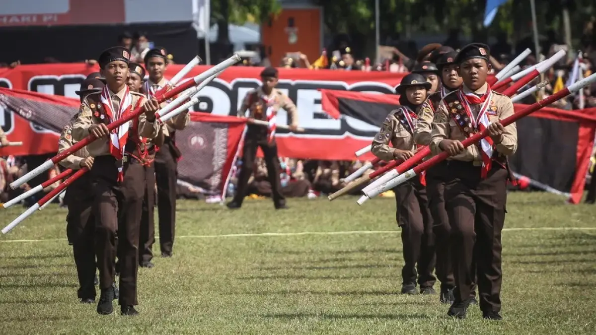 Contoh Susunan Upacara Hari Pramuka 2026, 14 Agustus 2026 Lengkap (ANTARA FOTO/Asprilla Dwi Adha/tom.)