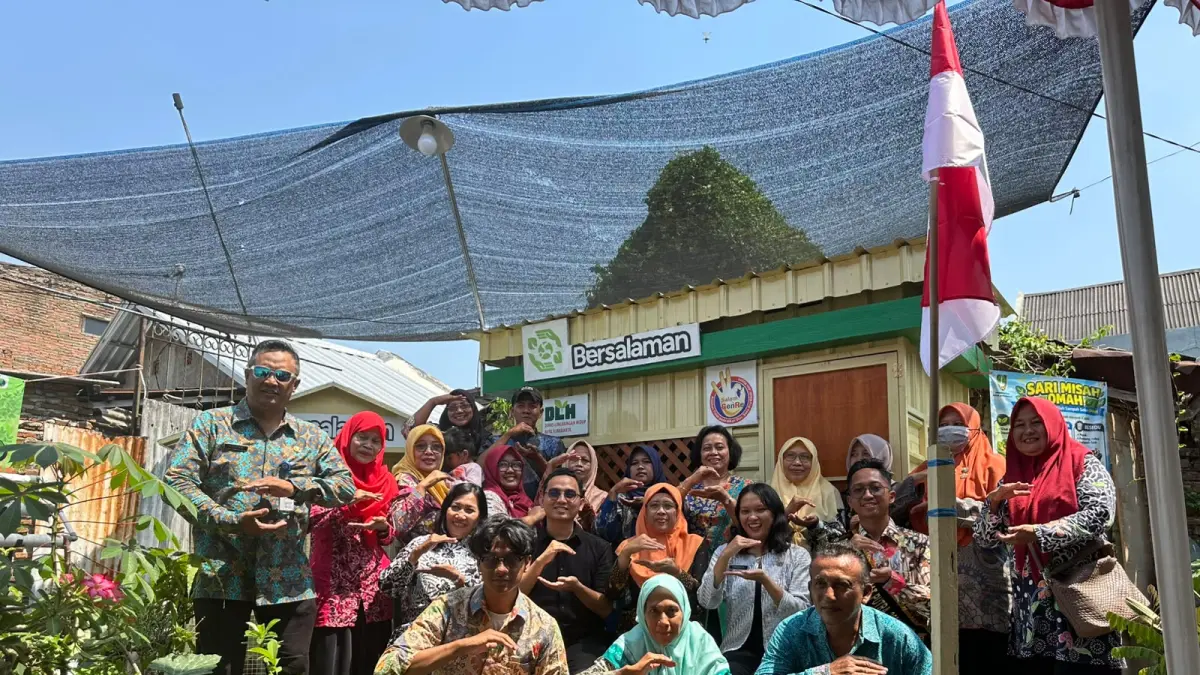 Kampung Tegalmulyo RW 07, Kelurahan Purwosari, Laweyan, budidaya magot untuk urai sampah. (Silvester Kurniawan/Radar Solo)