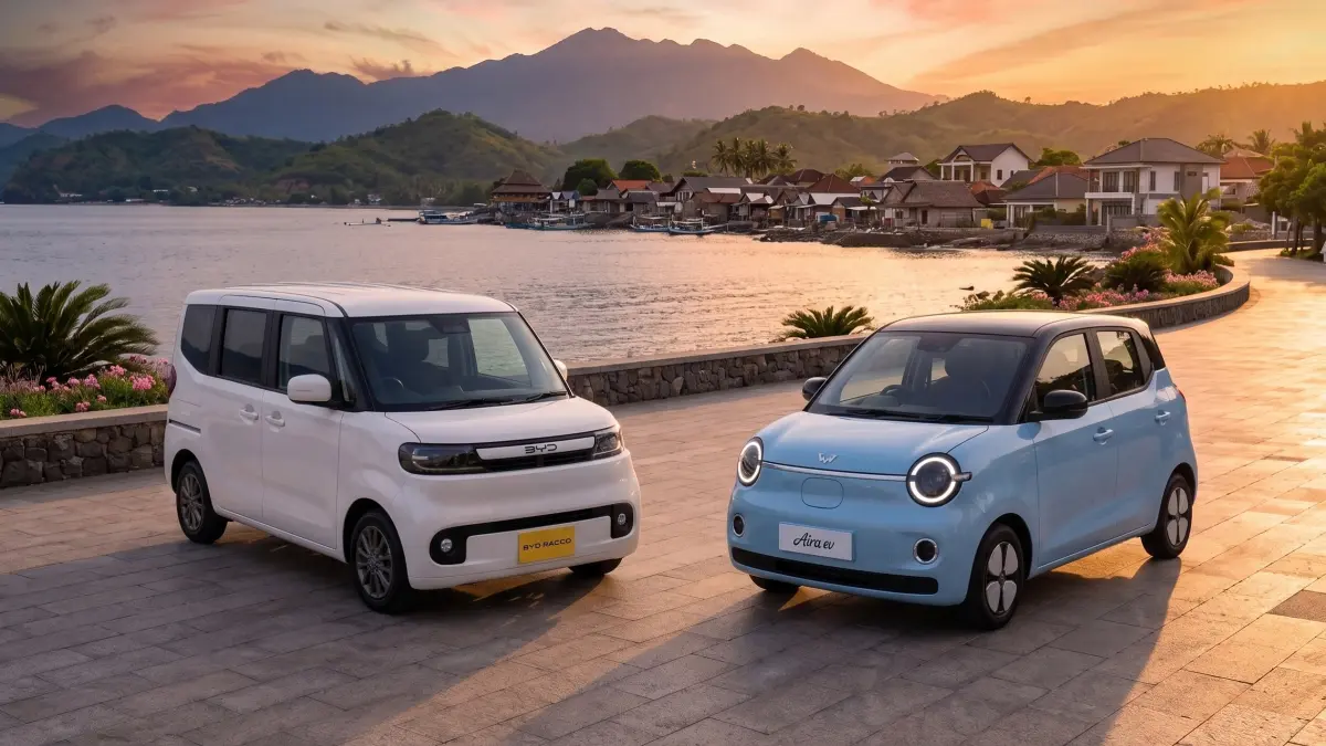 BYD Racco vs Wuling Aira EV, Siapa Lebih Unggul di Pasar Mobil Listrik Mungil? (GEMINI AI)