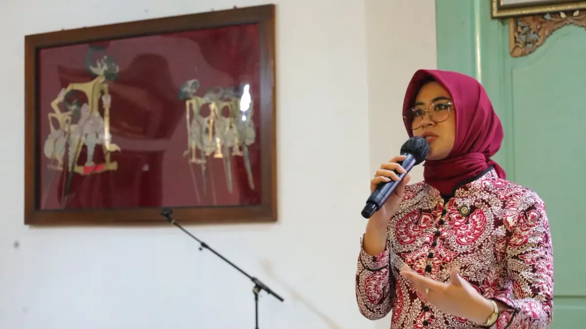 Wakil Wali Kota Solo Astrid Widayani di acara pelantikan DPC Masata Solo, Kamis malam (13/8/2026). (Humas Pemkot Solo)