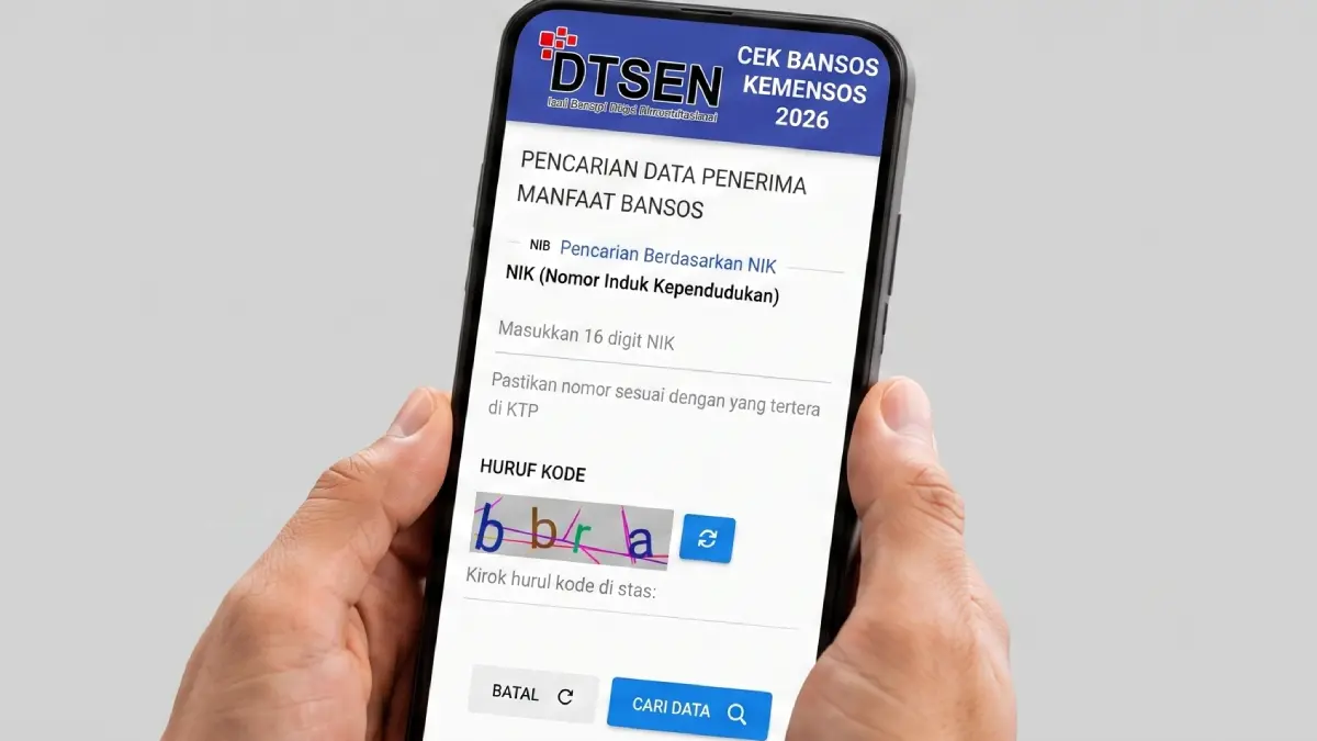 Cek bansos Kemensos 2026.