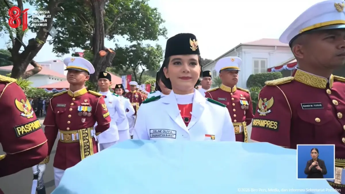 Profil Celine Olivia, Paskibraka Asal Kalimantan Barat yang Bertugas Jadi Pembawa Baki Upacara HUT 81 RI di Istana