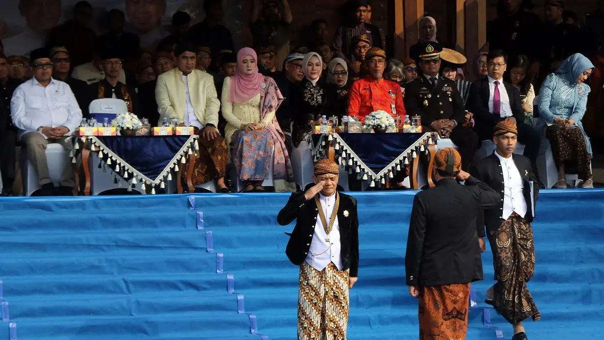 Puncak Peringatan HUT ke-81 Provinsi Jateng Digelar Khidmat di Alun-alun Kidul Boyolali (Arief Budiman/Radar Solo)