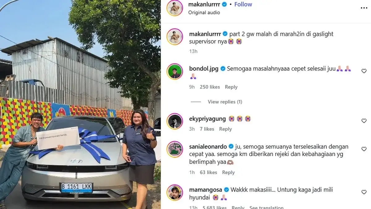 Viral! Influencer Aa Juju Keluhkan Hyundai Ioniq 5 Bermasalah, Berujung Cekcok dengan Sales (Instagram/@makanlurrrr)