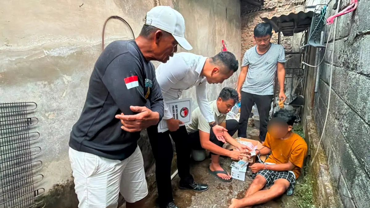 MBU alias BD (33) diringkus dirumahnya Dukuh Peni, Desa Kuwiran, Banyudono, Boyolali, Senin (3/8/2026). (DOK.POLRES BOYOLALI)