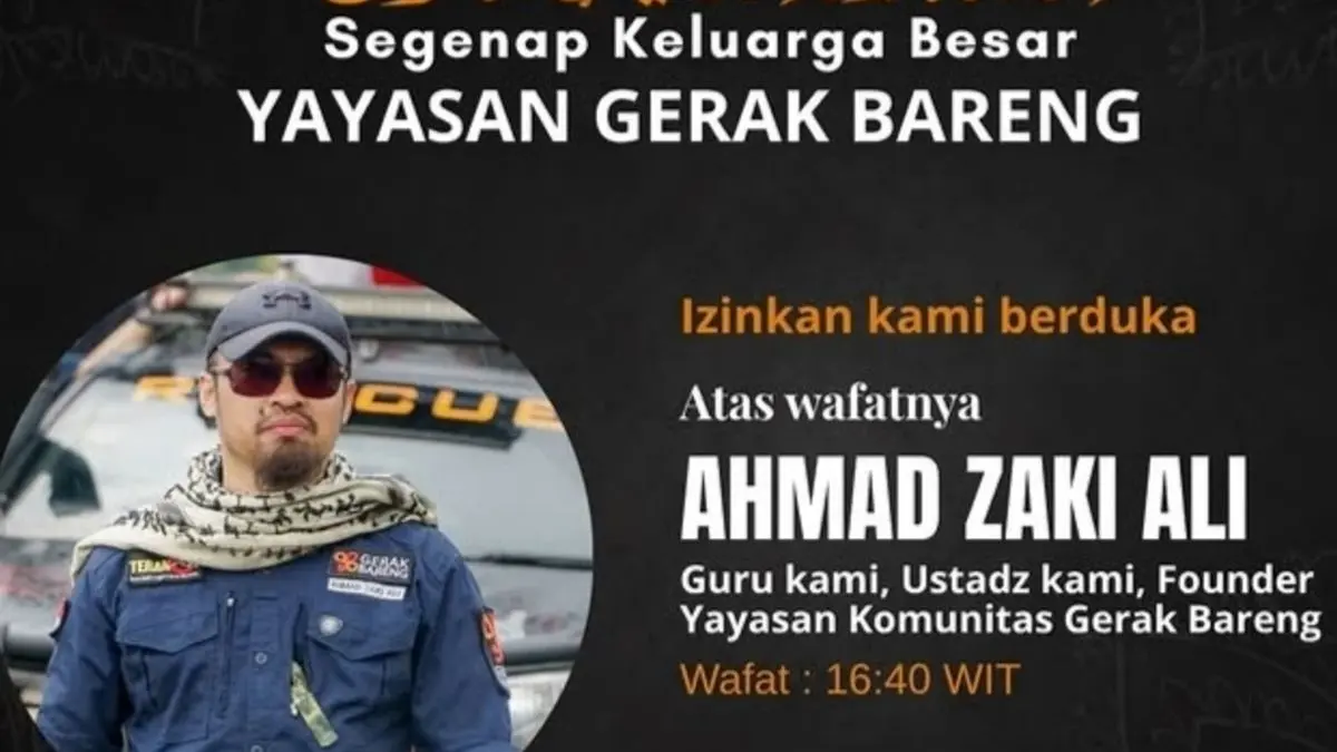 Siapa Sosok Ahmad Zaki Ali? Founder Gerak Bareng Meninggal Dunia Saat Salurkan Bantuan Gempa NTT (Dok. Instagram Gerak Bareng)