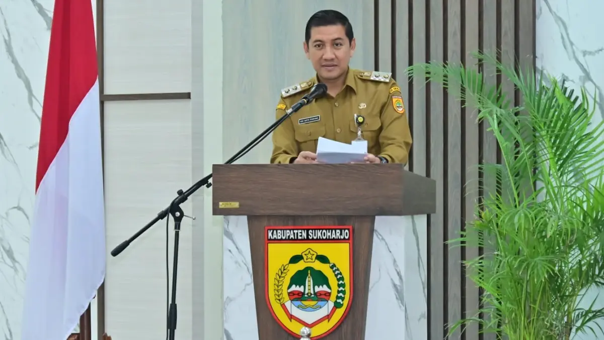 Plt Bupati Sukoharjo yang juga Ketua Satgas MBG Eko Sapto Purnomo. (Iwan Kawul/Radar Solo)