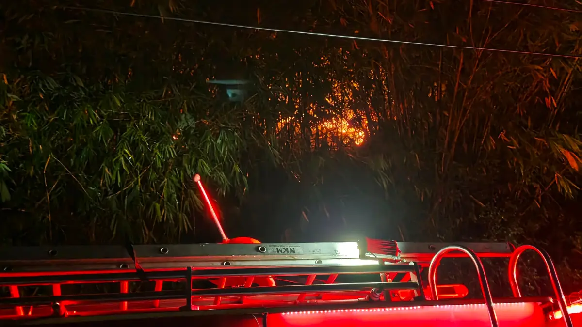 Titik api di lahan Lembah Gunung Madu di Dukuh Peni, Desa Kuwiran, Kecamatan Banyudono, Kabupaten Boyolali, pada Senin (3/8/2026). (DAMKAR BOYOLALI) 