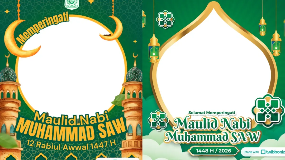 Link Twibbon Maulid Nabi 2026 Gratis Terbaru untuk Media Sosial, Begini Cara Pasang Foto