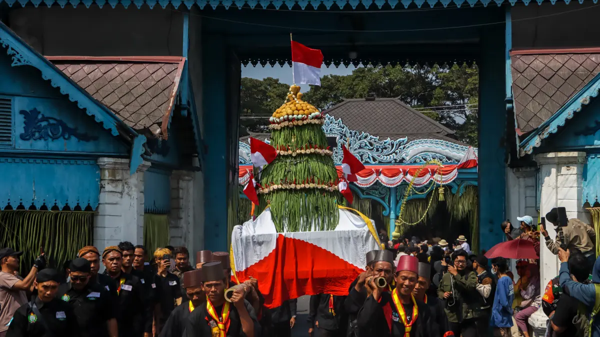 Grebeg Mulud Sekaten Keraton Surakarta digelar Rabu (26/8/2026). (M Ihsan/Radar Solo)