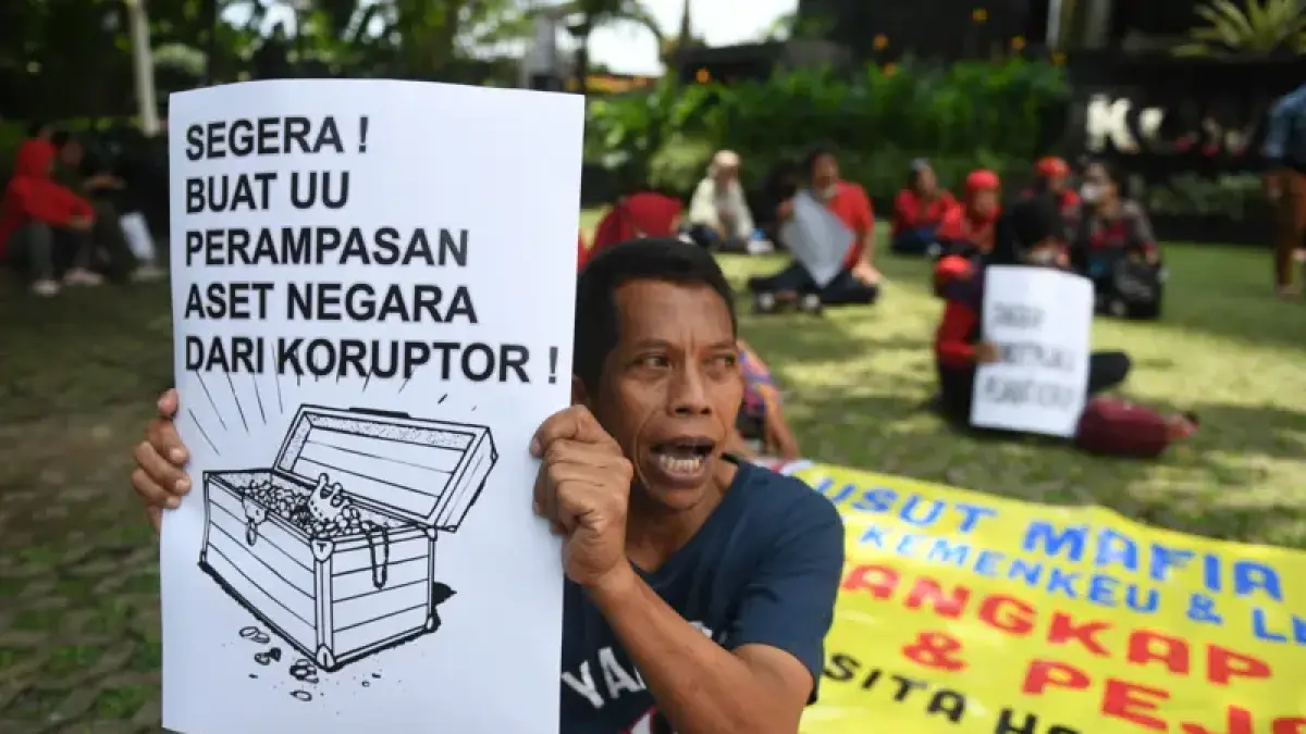 Aksi unjuk rasa pada 2023. Foto: ANTARA.