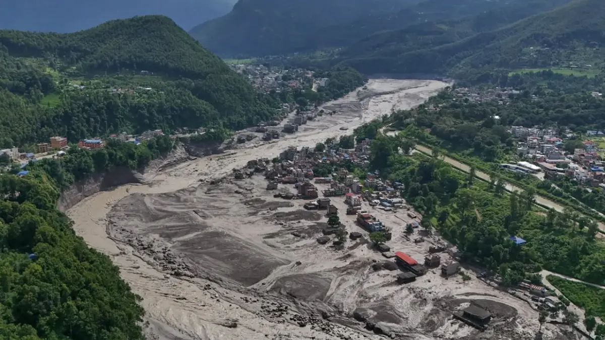 Banjir Bandang Menerjang Kawasan Himalaya di Nepal Utara pada Rabu (26/8/2026)