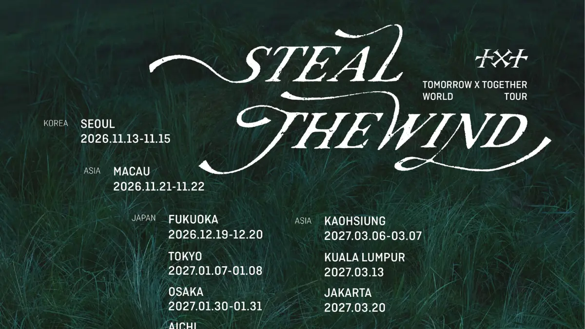 Boy Group Korea Selatan, TXT, Umumkan Konser Bertajuk "Steal The Wind. (X @TXT_BIGHIT)