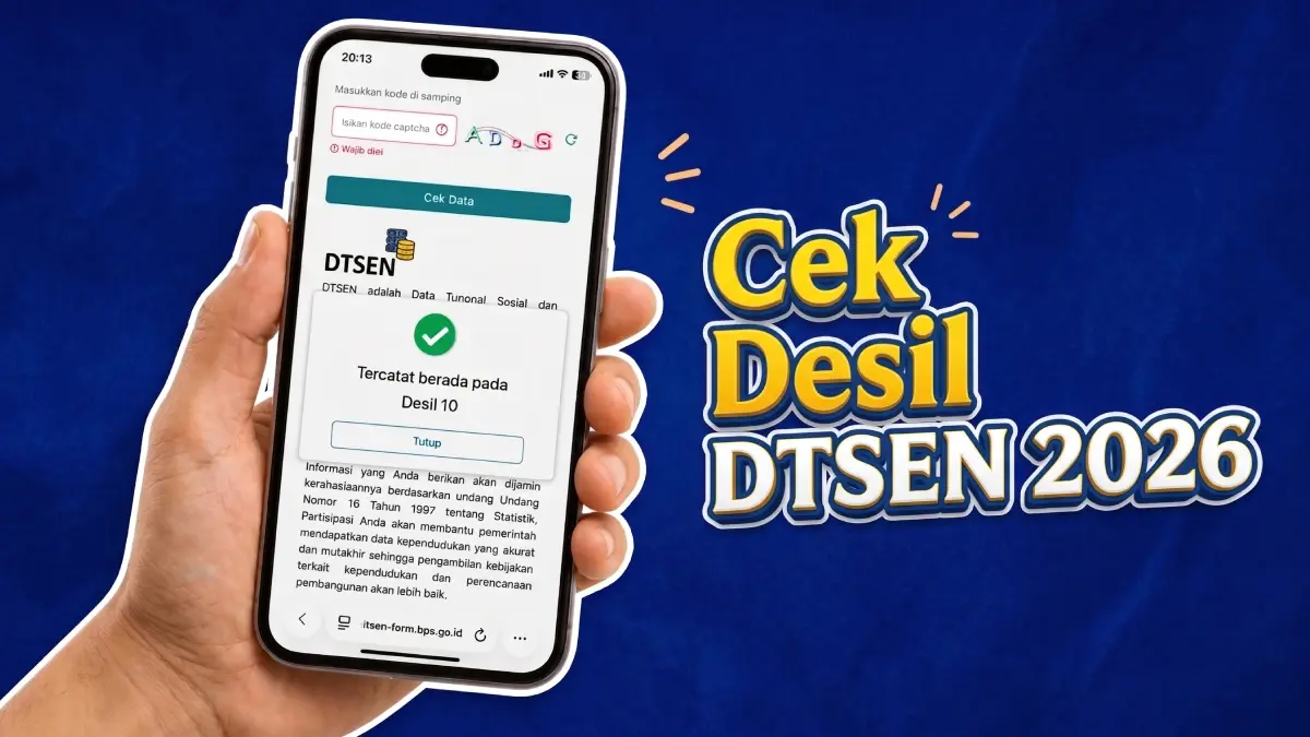 Cek desil DTSEN di link dtsen-form.bps.go.id.