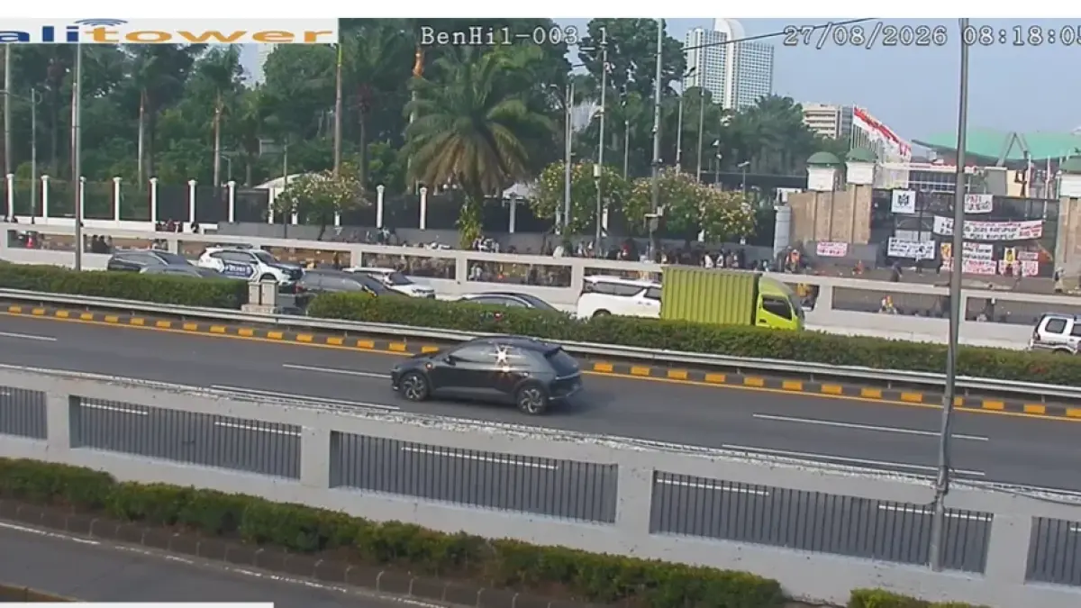 Link CCTV Pantau Aksi Demo 27 Agustus 2026 Hari Ini di Gedung DPR RI Jakarta, Cek Titik Kamera Live ( tangkapan layar dari link Molecool.)