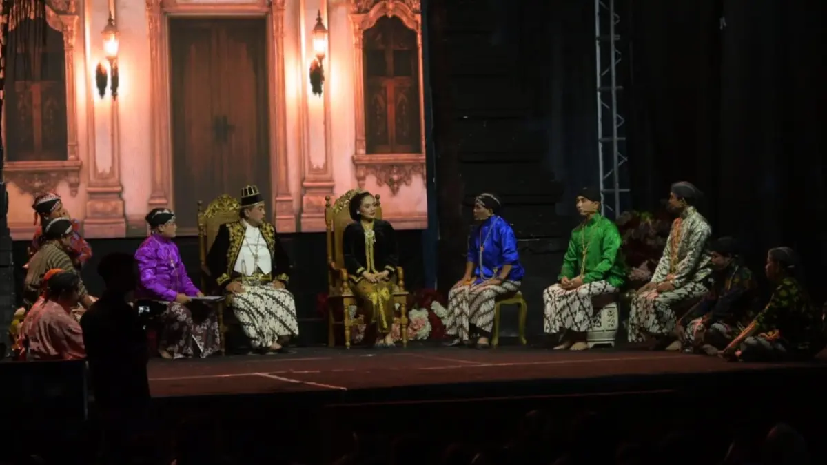 Pentas seni Jlantah Fair 2026 di Waduk Jlantah, Kecamatan Jatiyoso, Karanganyar. (Rudi Hartono/Radar Solo)