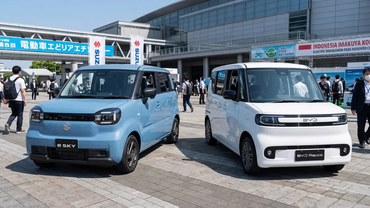Suzuki e Sky vs BYD Racco, Adu Mobil Listrik Mungil dengan Baterai dan Fitur Berbeda
