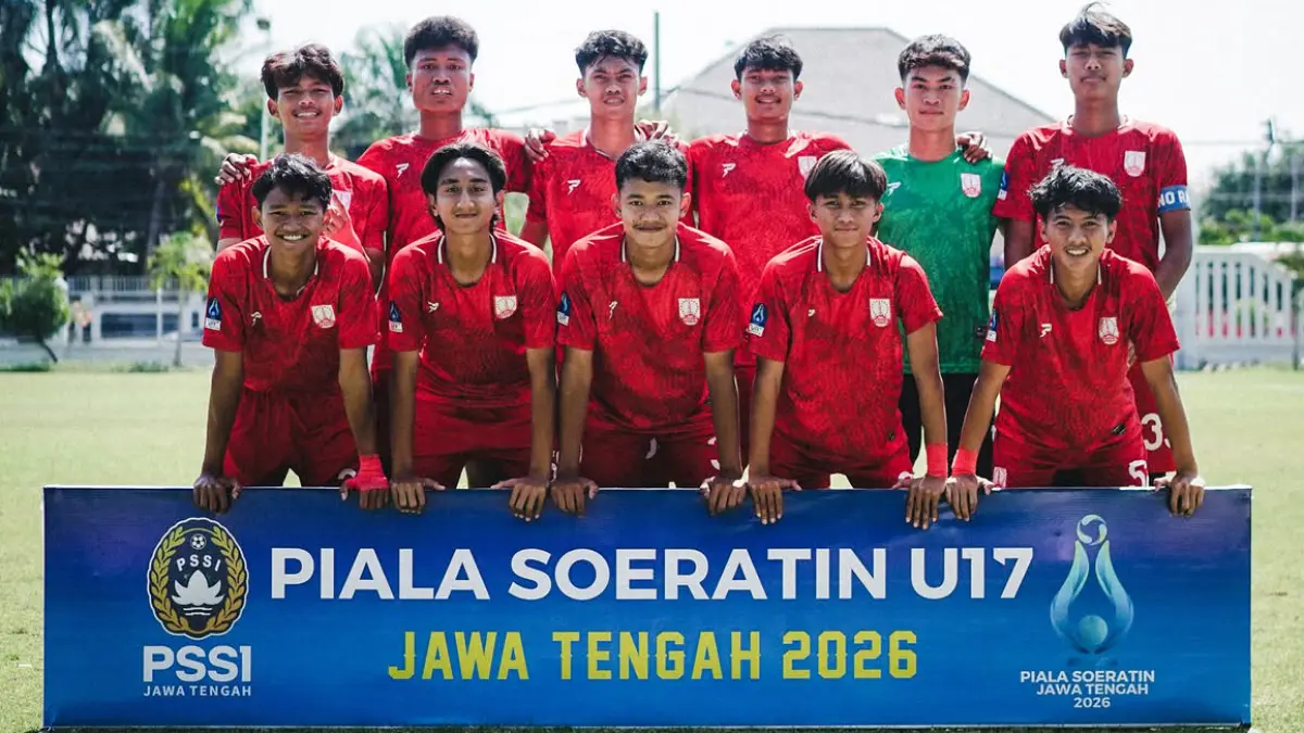 Skuad Persis Solo U-17 di ajang Piala Soeratin U-17 Jateng 2026. (Tim Media Persis Solo)