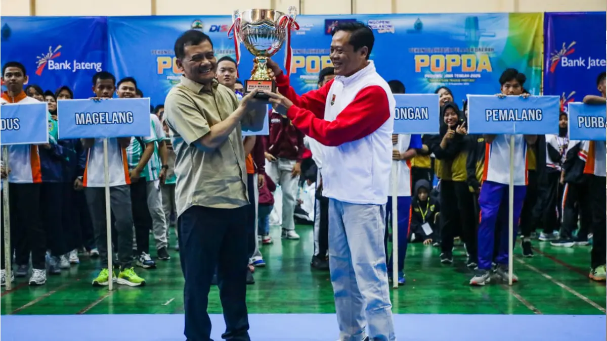 Gubernur Jateng Ahmad Luthfi buka Popda Jateng 2026 di GOR Jatidiri, Kota Semarang, Selasa (1/9/2026).