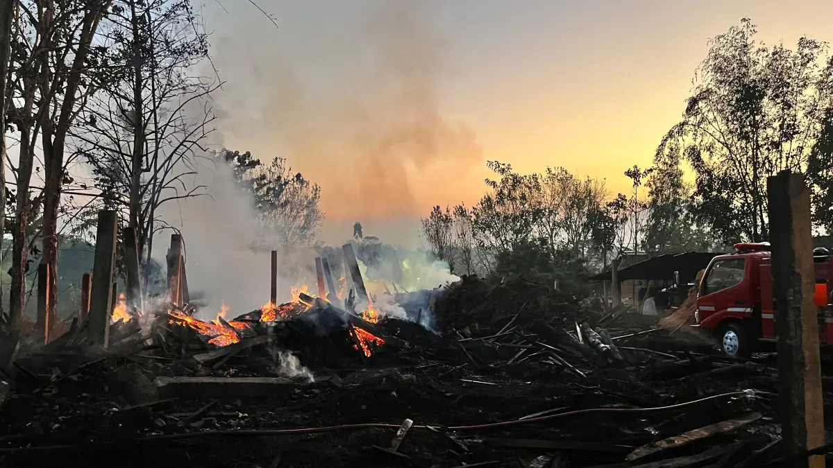 Kondisi produsen mebel di Dusun Sembuh Kulon, Desa Kwangsan, Kecamatan Jumapolo, Karanganyar, Kamis (3/9/2026). (Rudi Hartono/Radar Solo)