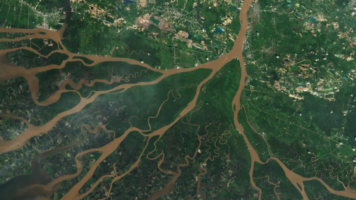 Sungai Kapuas, Barito, dan Mahakam Perlahan Menyusut Akibat Kemarau Panjang. 