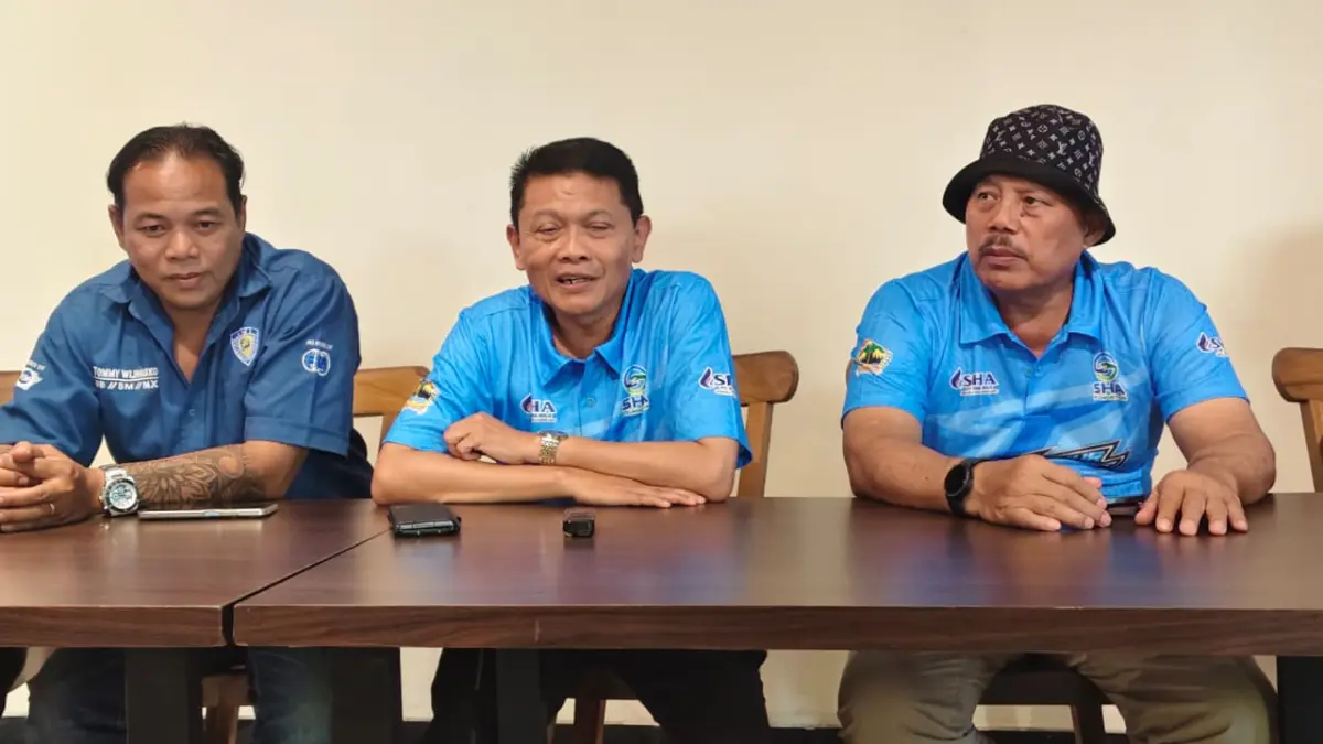 Jumpa pers &nbsp;Gubernur Jateng Drag Bike 2026, Sabtu (5/9), kejuaraan adu cepat ini akan digelar di Manahan, Minggu (6/9/2029). (Hernindya Jalu/Radar Solo)
